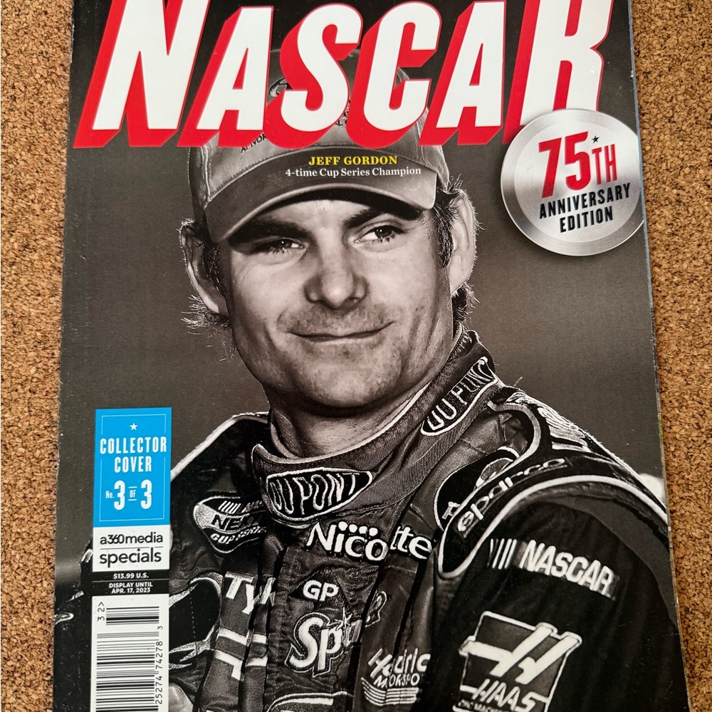 Nascar 75th Anniversary Edition Magazine - Red and Black Cover